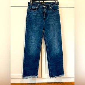 Banana Republic Ultra high rise straight jeans 27 tall